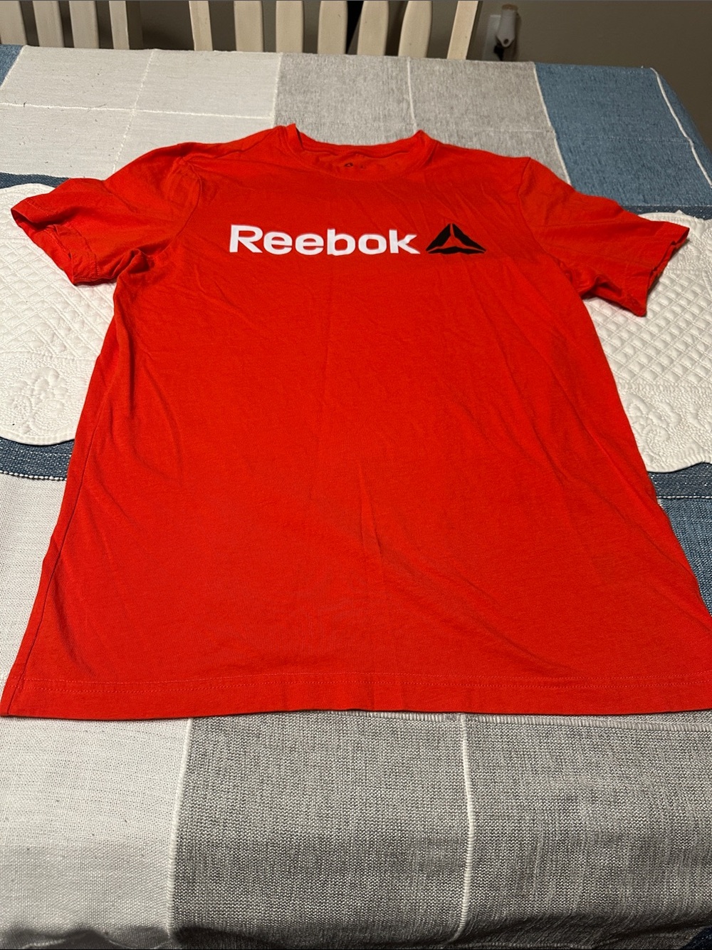 Reebok Bright Red Logo Short Sleeve Tee
